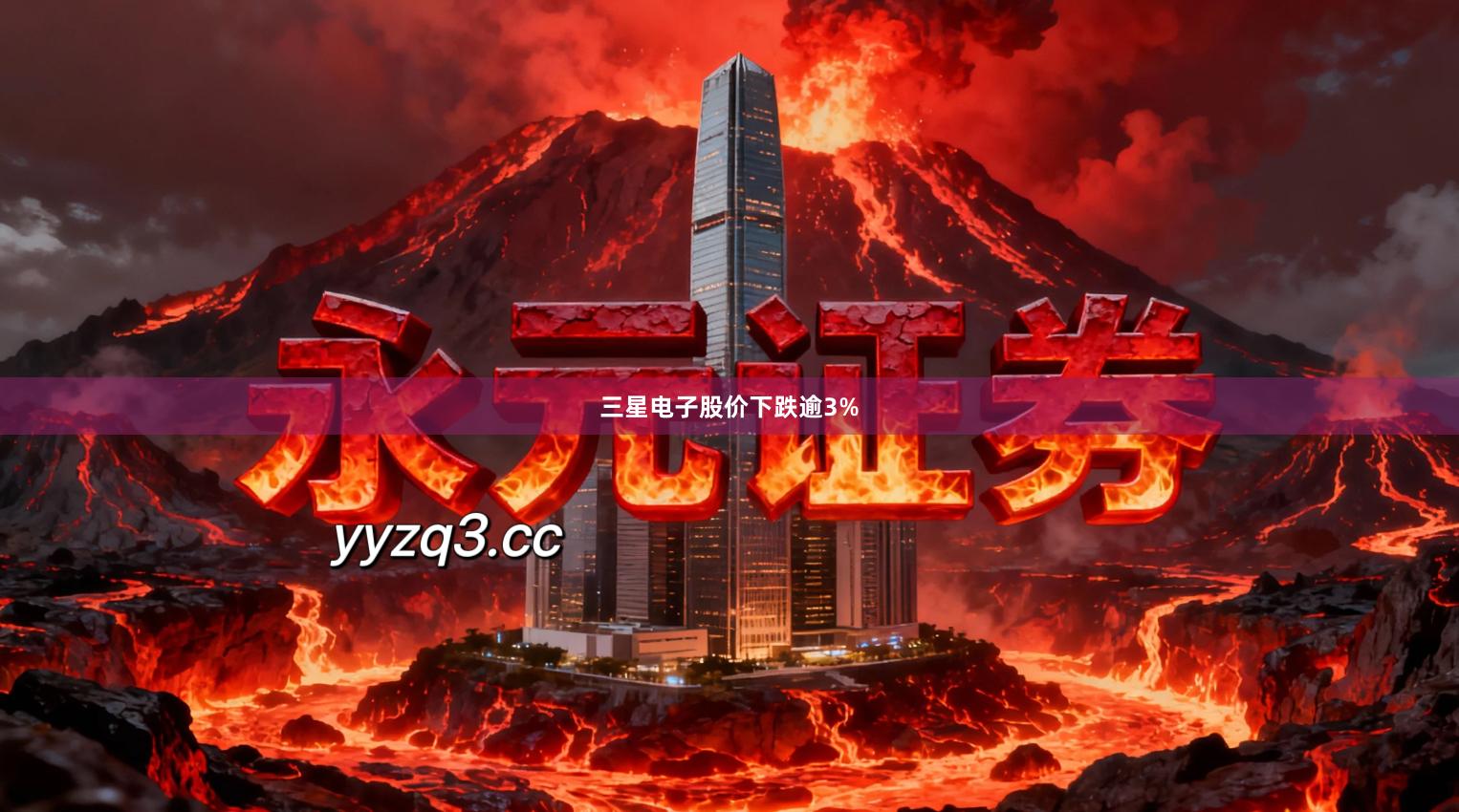 三星电子股价下跌逾3%